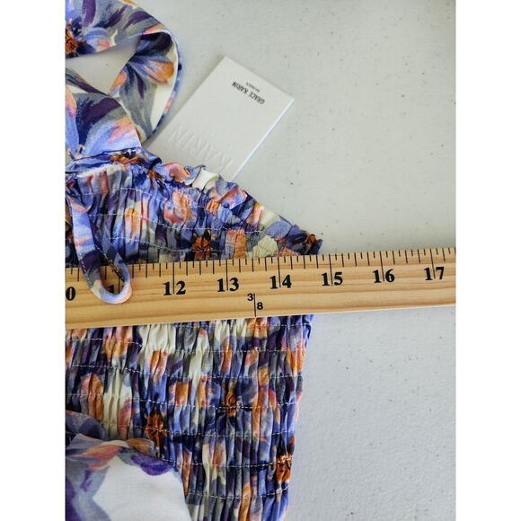 Grace Karin smocked floral Midi Dress sz S Small nwt resort vacation romantic - Picture 10 of 12